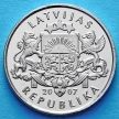 Монеты Латвии 1 лат 2007 год. Снеговик.