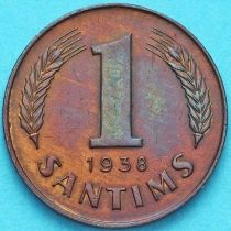 Латвия 1 сантим 1938 год.