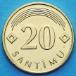 Монета Латвии 20 сантим 2009 год.
