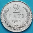 Монета Латвия 2 лата 1925 год. Серебро.