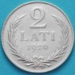 Монета Латвия 2 лата 1926 год. Серебро.