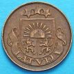 Монета Латвии 2 сантима 1932 год.