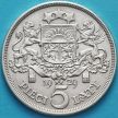 Монеты Латвия 5 лат 1929 год. Милда. Серебро.