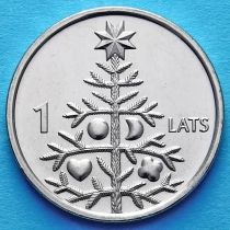 Латвия 1 лат 2009 год. Рождественская ёлка.