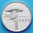 Монеты Латвии 1 лат 2004 год. Гриб.