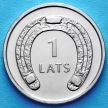 Монеты Латвии 1 лат 2010 год. Подкова вниз.