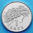 Монеты Латвии 1 лат 2006 год. Дубовый венок.