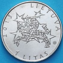 Литва 1 лит 2013 год. Председательство Литвы в ЕС