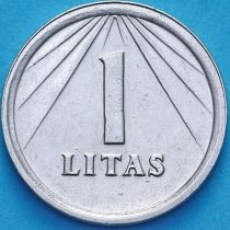 Литва 1 лит 1991 год. Широкий кант