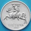 Монета Литва 1 цент 1991 год.