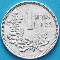 Литва 1 лит 1925 год. Серебро