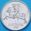 Монета Литва 5 лит 1991 год.