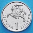 Монета Литвы 1 лит 1997 год. Банк Литвы.