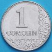Монета Таджикистан 1 сомони 2011 год. 