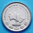 Монета Туркменистана 1 тенге 2009 год
