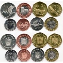 Палестина набор 8 монет 2010 год.