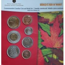 Канада годовой набор монет 2011 год. Лимитированный выпуск для Всемирной ярмарки денег 2011 года