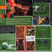 Бельгия, Нидерланды набор монет 2000 год. Чемпионат мира по футболу, FIFA